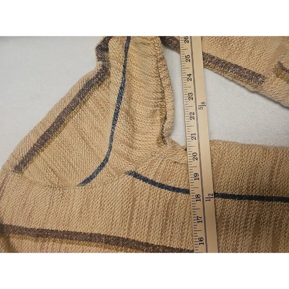 Hollister Mens Brown Baja Beach Pullover Hoodie Surf Drug Rug Y2K  Boho Medium - Picture 2 of 5